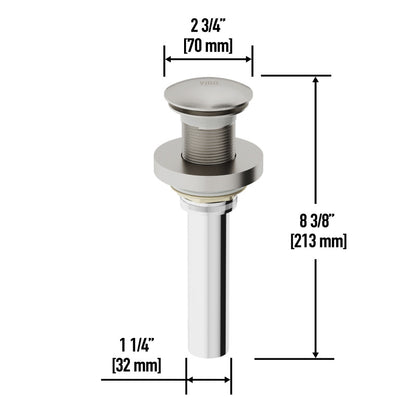 VIGO Vessel Bathroom Sink Drain Pop