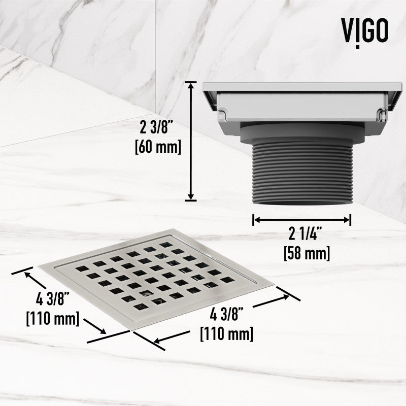 Elan Square Shower Floor Drain