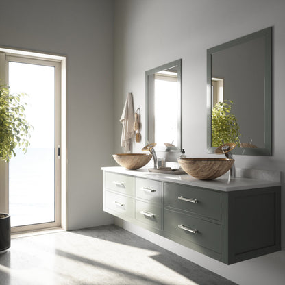 Crystalline Tempered Glass Vessel Bathroom Sink