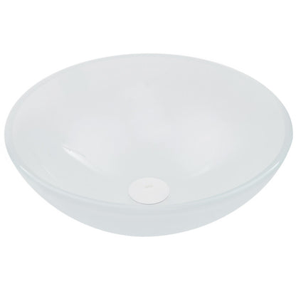 Crystalline Tempered Glass Vessel Bathroom Sink