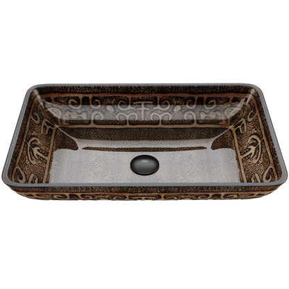 Hadyn Tempered Glass Vessel Bathroom Sink