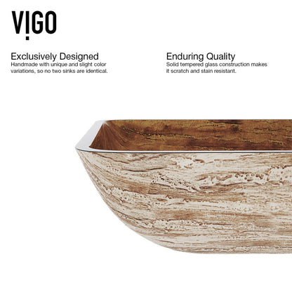 Hadyn Tempered Glass Vessel Bathroom Sink