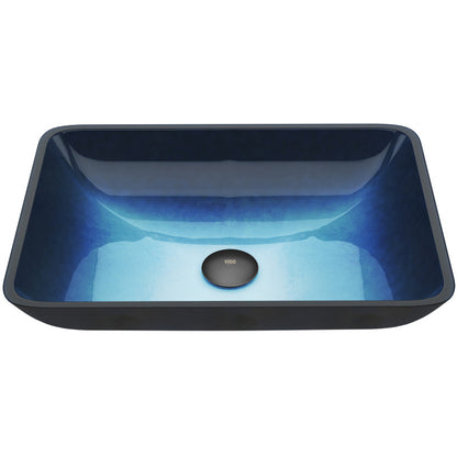 Donatello Tempered Glass Vessel Bathroom Sink