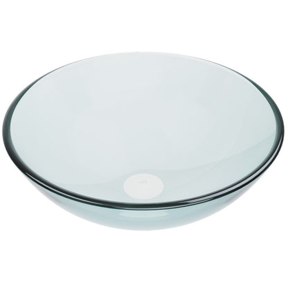Crystalline Tempered Glass Vessel Bathroom Sink