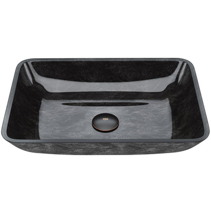 Donatello Tempered Glass Vessel Bathroom Sink
