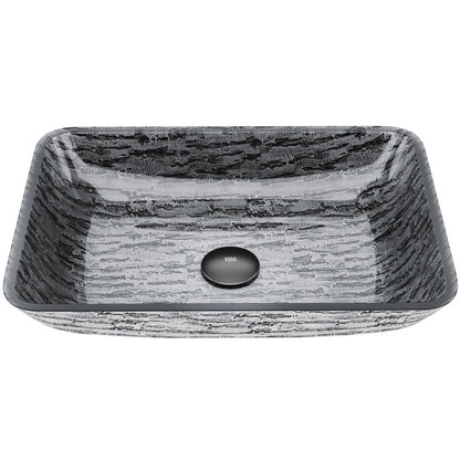 Donatello Tempered Glass Vessel Bathroom Sink