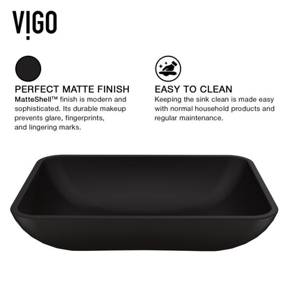 Sottile MatteShell™ Tempered Glass Vessel Bathroom Sink