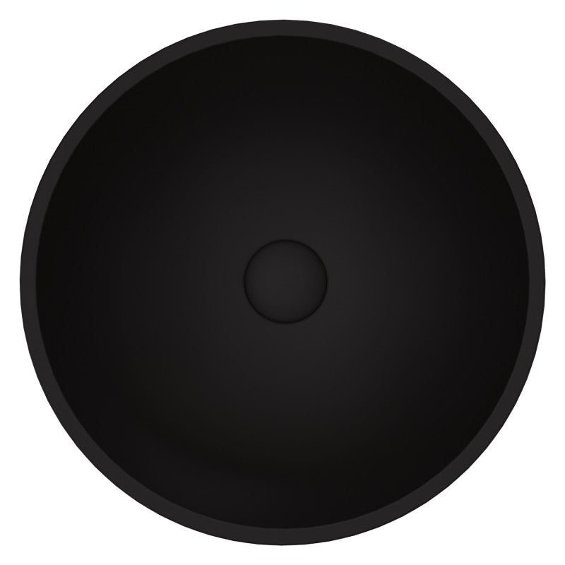 Black Cavalli MatteShell™ Tempered Glass Vessel Bathroom Sink
