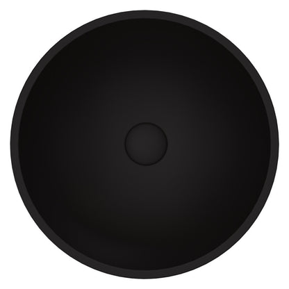 Black Cavalli MatteShell™ Tempered Glass Vessel Bathroom Sink