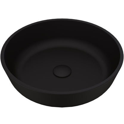 Black Modus MatteShell™ Tempered Glass Vessel Bathroom Sink