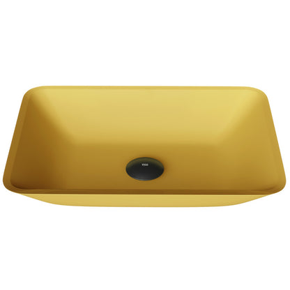 Sottile MatteShell™ Tempered Glass Vessel Bathroom Sink
