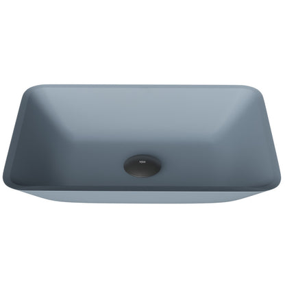 Sottile MatteShell™ Tempered Glass Vessel Bathroom Sink