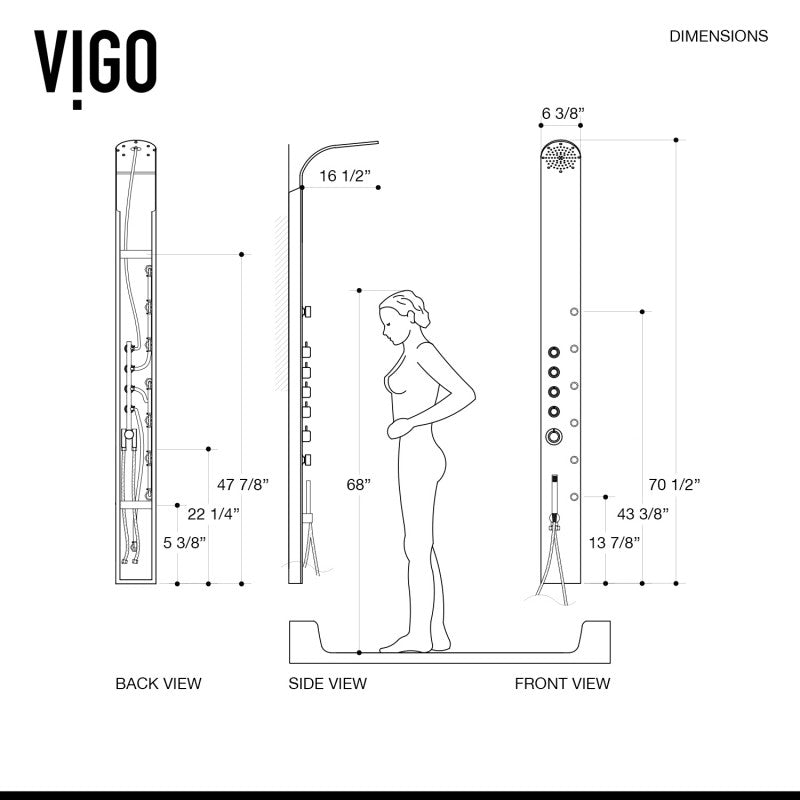 Brielle Shower Panel System