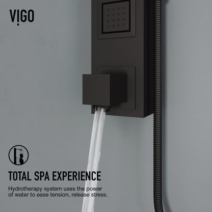 Bowery Square Shower Panel System with Tub Spout