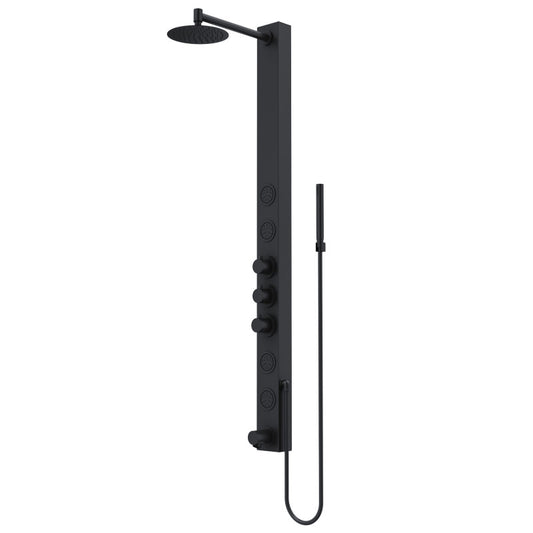 Bowery Round Shower Panel System with Tub Spout