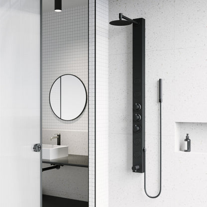 Bowery Round Shower Panel System with Tub Spout