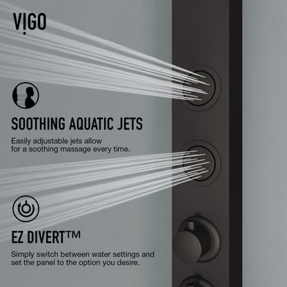 Bowery Round Shower Panel System with Tub Spout