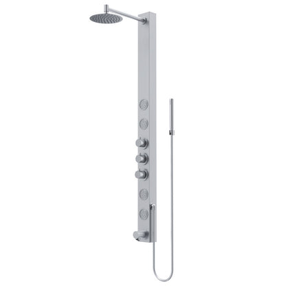 Bowery Round Shower Panel System with Tub Spout