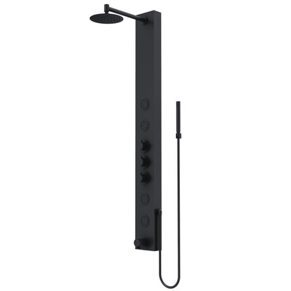 Bowery Round Shower Panel System with Tub Spout