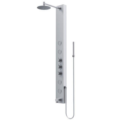Bowery Round Shower Panel System with Tub Spout