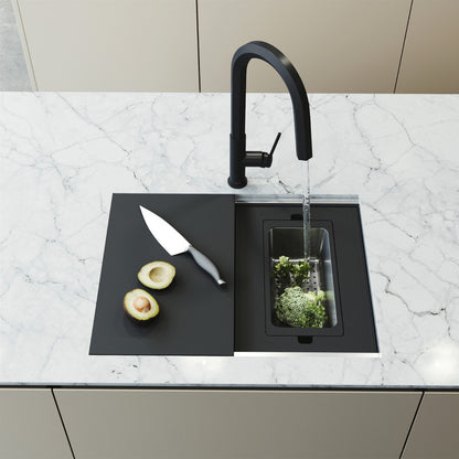Hampton 24" Stainless Steel Undermount Kitchen Sink with Workstation