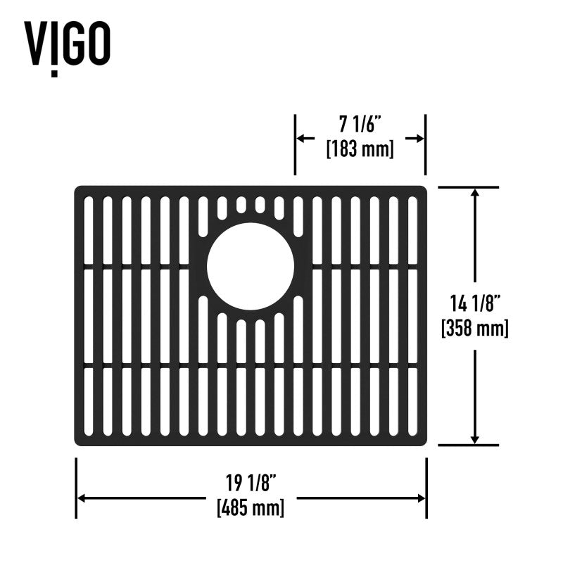 VIGO Silicone Kitchen Sink Grid for Single Basin Sink