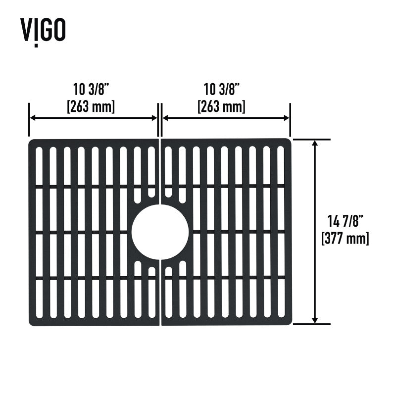 VIGO Silicone Kitchen Sink Grid for Single Basin Sink