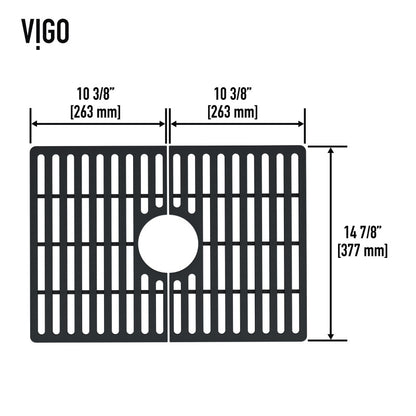 VIGO Silicone Kitchen Sink Grid for Single Basin Sink