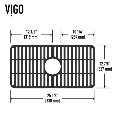 VIGO Silicone Kitchen Sink Grid for Single Basin Sink