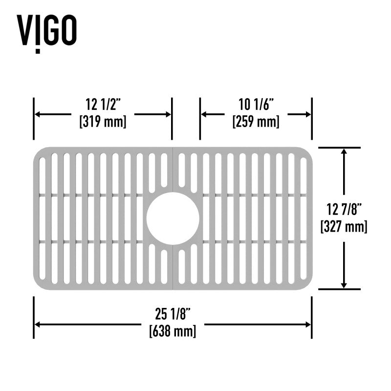 VIGO Silicone Kitchen Sink Grid for Single Basin Sink
