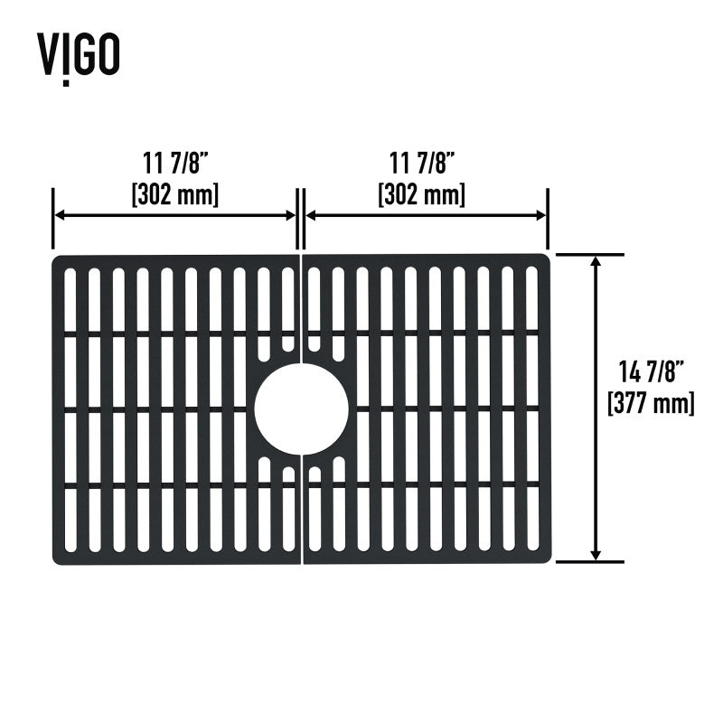 VIGO Silicone Kitchen Sink Grid for Single Basin Sink