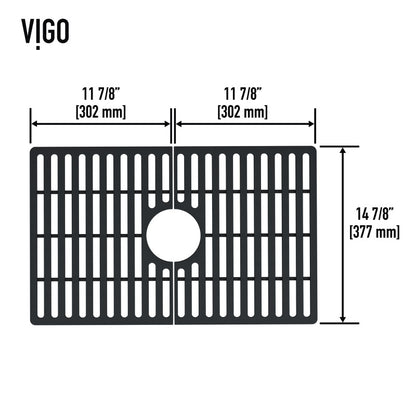 VIGO Silicone Kitchen Sink Grid for Single Basin Sink