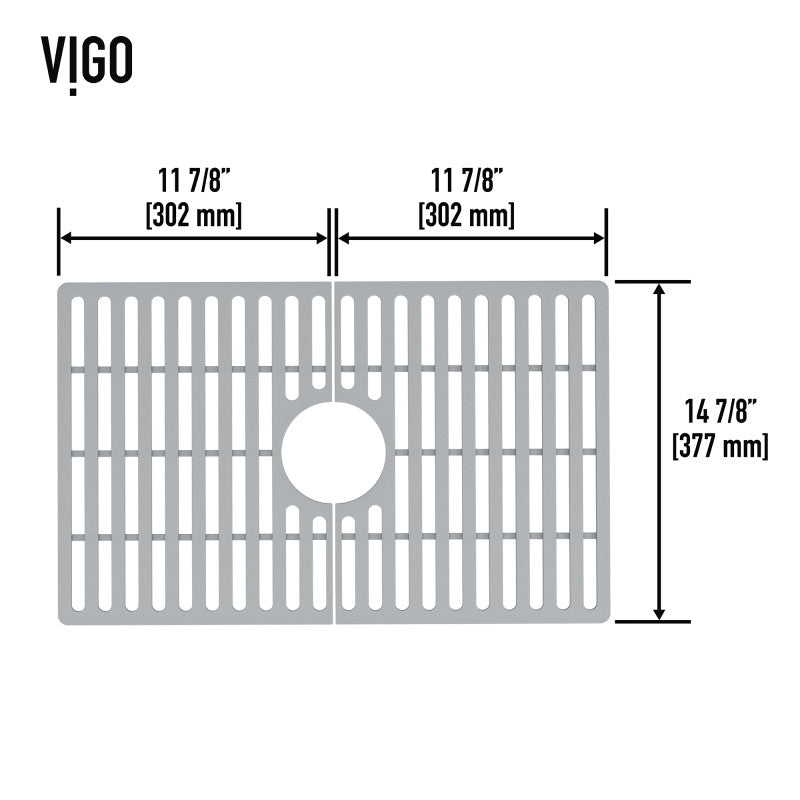 VIGO Silicone Kitchen Sink Grid for Single Basin Sink