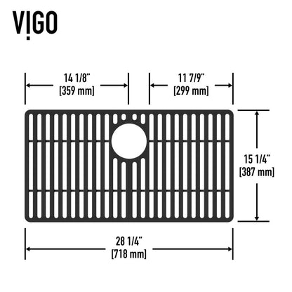 VIGO Silicone Kitchen Sink Grid for Single Basin Sink