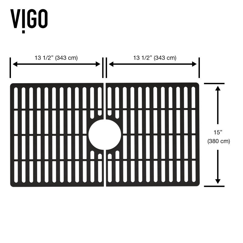 VIGO Silicone Kitchen Sink Grid for Single Basin Sink