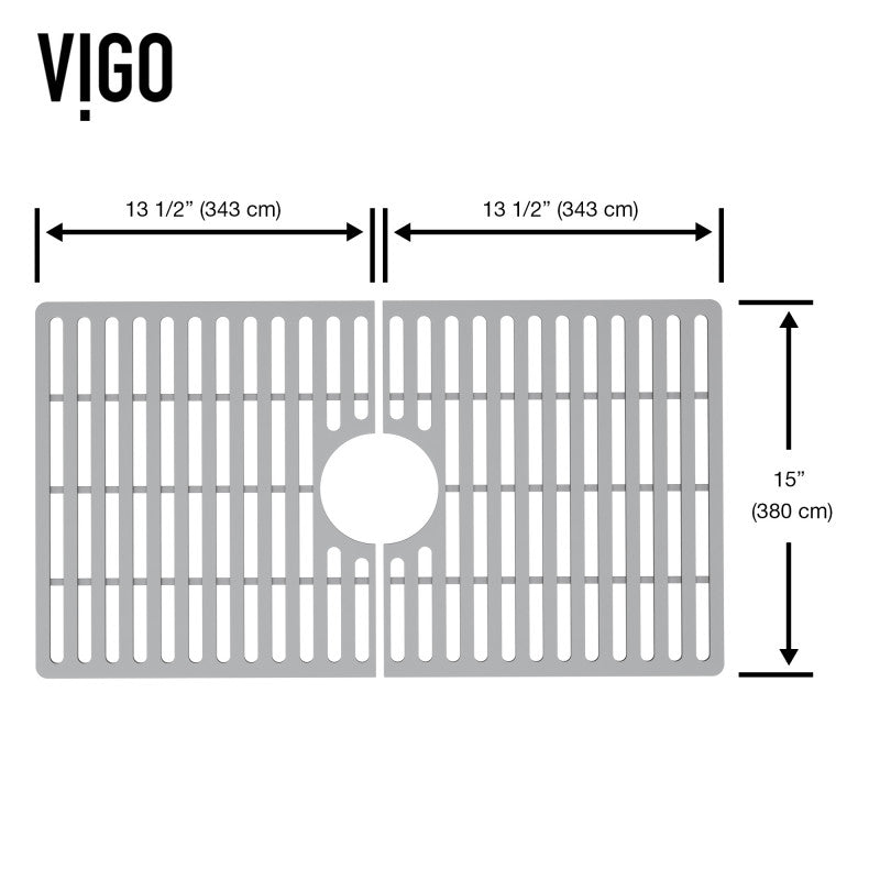 VIGO Silicone Kitchen Sink Grid for Single Basin Sink