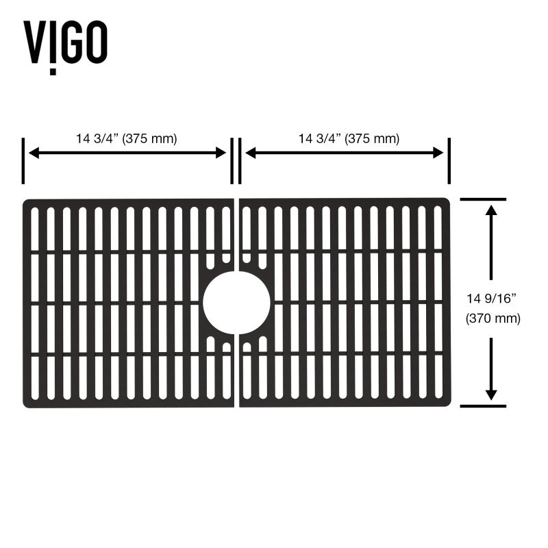 VIGO Silicone Kitchen Sink Grid for Single Basin Sink