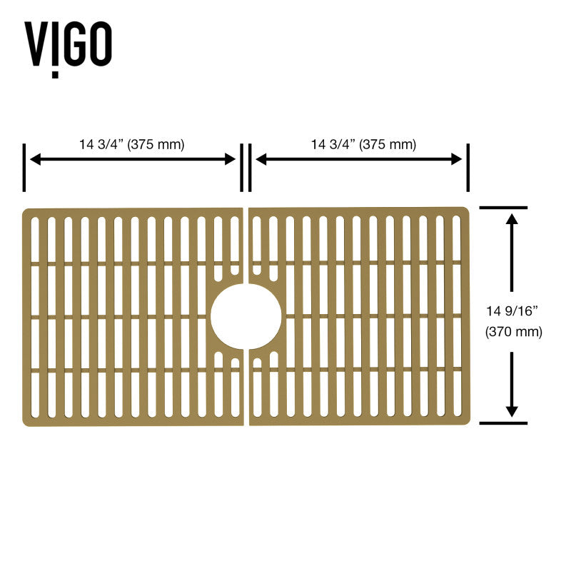 VIGO Silicone Kitchen Sink Grid for Single Basin Sink