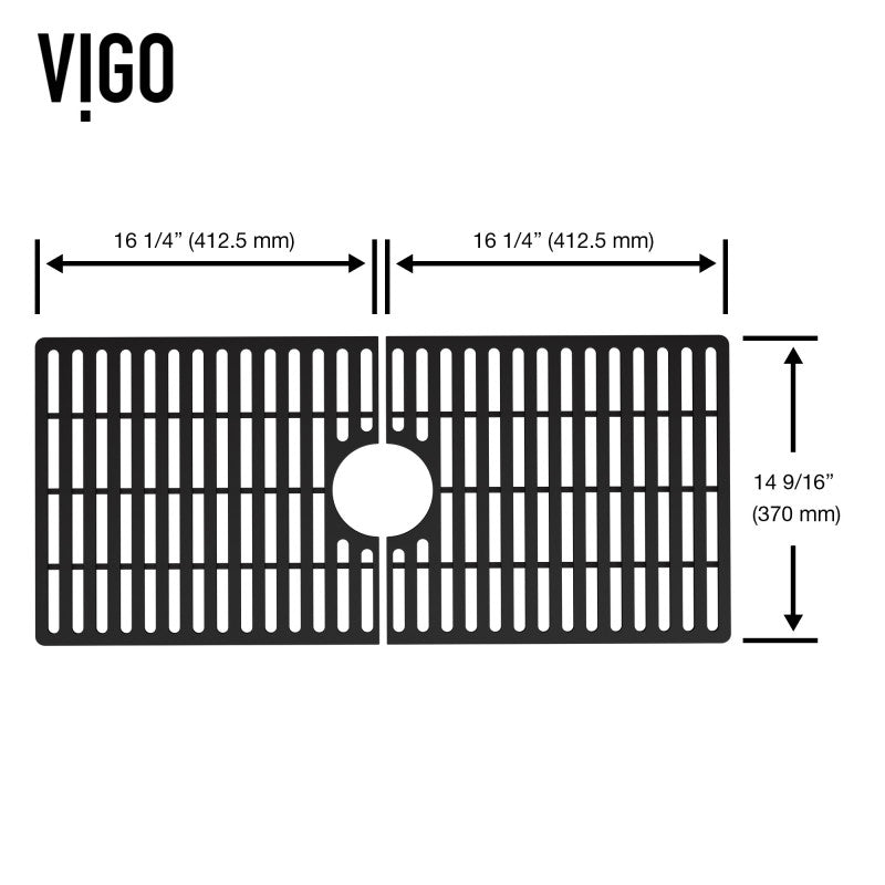VIGO Silicone Kitchen Sink Grid for Single Basin Sink