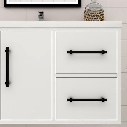 Victoria 72" Wall Mounted Bathroom Vanity with Acrylic Integrated Sink Top