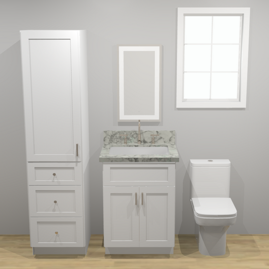 Rene White Shaker 24" Freestanding Vanity