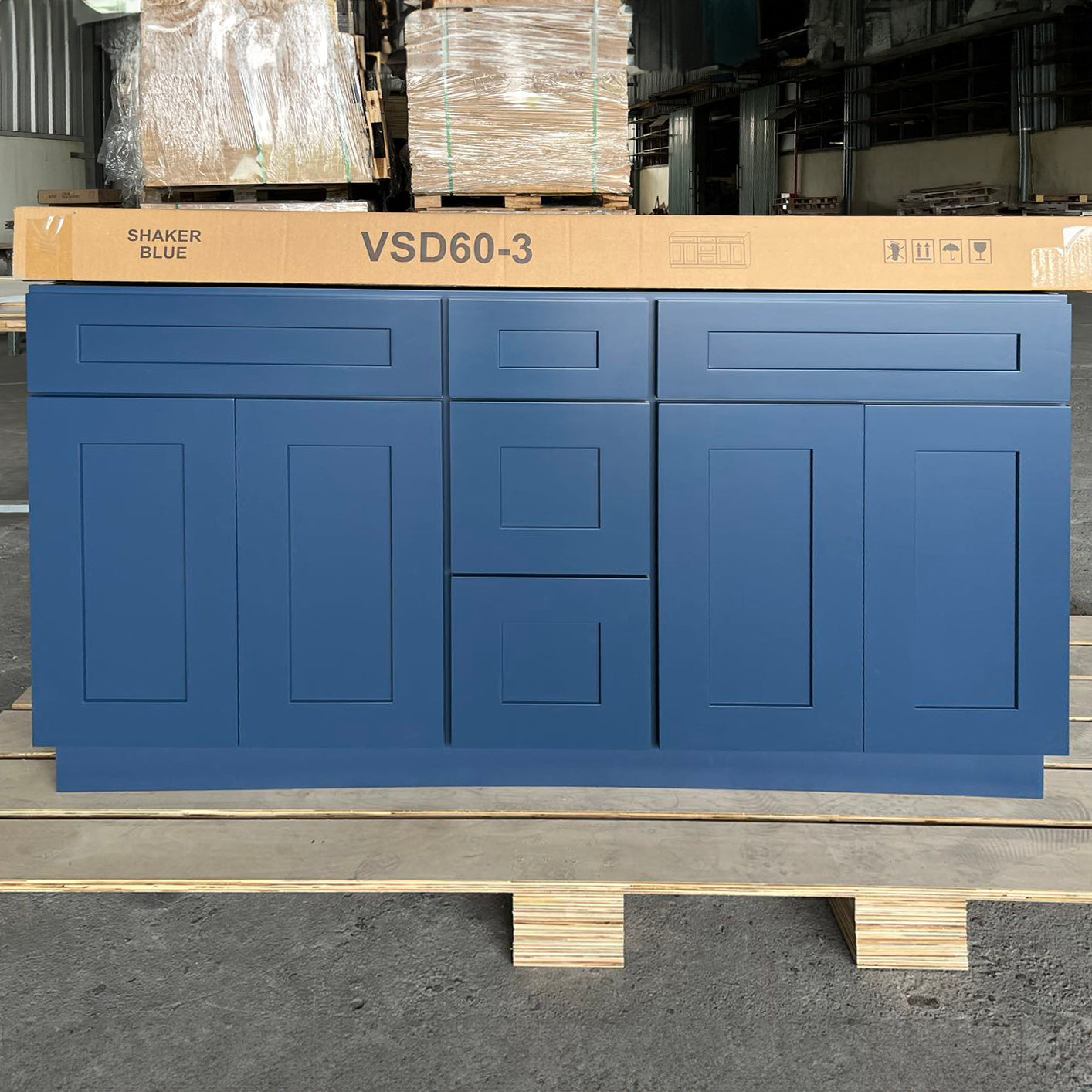 Blue Shaker (Bathroom Vanity Only)