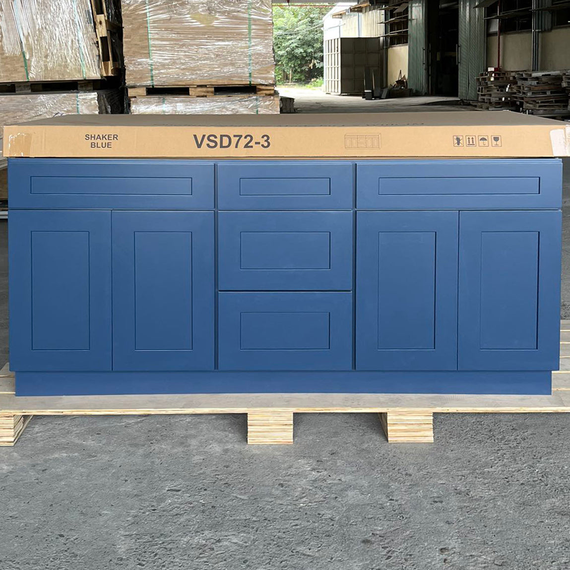 Blue Shaker (Bathroom Vanity Only)
