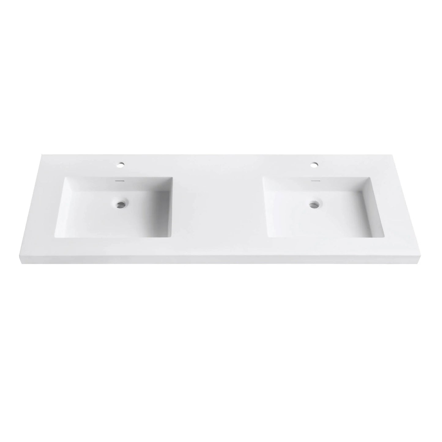 VersaStone Matte White Acrylic Solid Surface Integrated Vanity Top