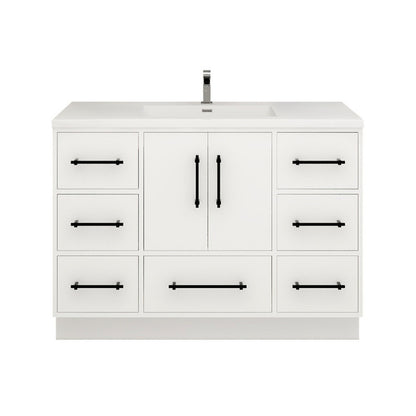 Victoria 48" Freestanding Bathroom Vanity with Acrylic Integrated Sink Top