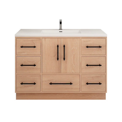 Victoria 48" Freestanding Bathroom Vanity with Acrylic Integrated Sink Top