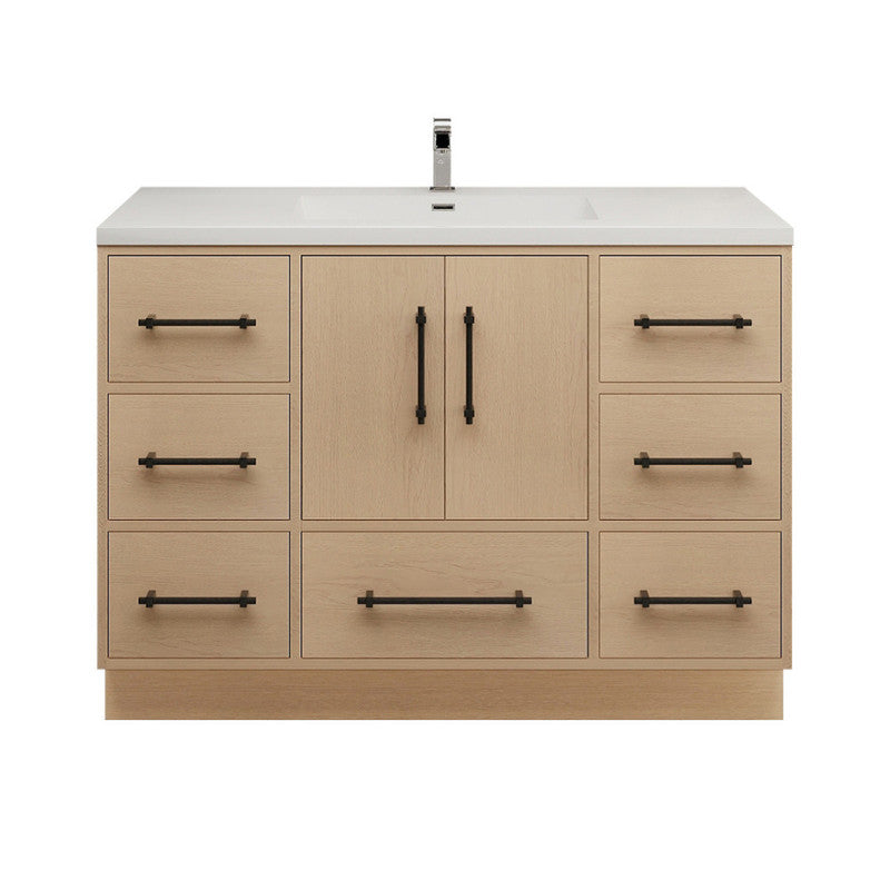 Victoria 48" Freestanding Bathroom Vanity with Acrylic Integrated Sink Top