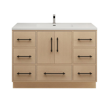 Victoria 48" Freestanding Bathroom Vanity with Acrylic Integrated Sink Top