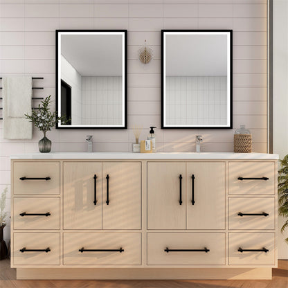 Victoria 72" Freestanding Bathroom Vanity with Acrylic Integrated Sink Top