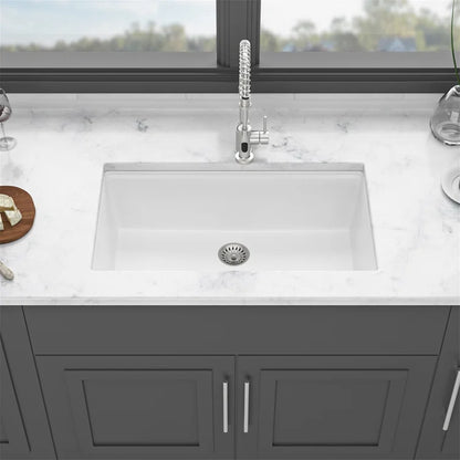 Jameson 33" Granite Composite Undermount Kitchen Sink with Workstation